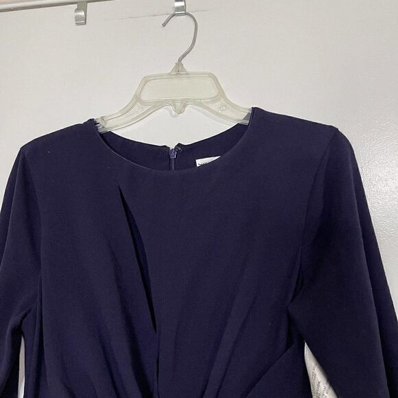 NWT! Dress The Population Naomi Twist Crepe Boysenberry purple maxi dress Medium - Picture 3 of 9